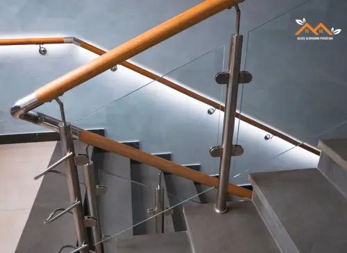 staircase and glass railings in dubai